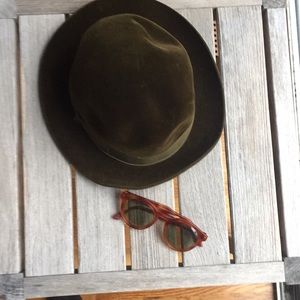 Vintage BORSALINO velour fedora